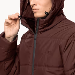 Jack Wolfskin Mens North York Windproof Insulated Water Repellent Jacket Coat - M, Cordovan Red