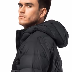 Jack Wolfskin Mens 2022 DNA Tundra Down Water Repellent Breathable Hoody Jacket - 2XL, Phantom