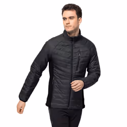 Jack Wolfskin Mens 2022 Routeburn Pro Insulated Recycled Hiking Jacket - L, Black