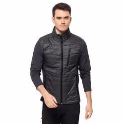 Jack Wolfskin Mens 2022 Routeburn Pro Insulated Windproof Water Repellent Gilet - S, Black