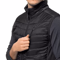 Jack Wolfskin Mens 2022 Routeburn Pro Insulated Windproof Water Repellent Gilet - S, Black