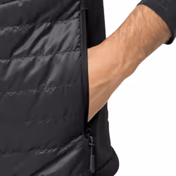 Jack Wolfskin Mens 2022 Routeburn Pro Insulated Windproof Water Repellent Gilet - S, Black