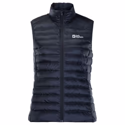 Jack Wolfskin Womens 2022 Pack And Go Down Sleeveless Waterproof Gilet - M, Night Blue