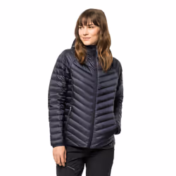 Jack Wolfskin Womens 2022 Passamani Down Recycled Windproof Hoody Jacket - L, Graphite