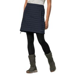 Jack Wolfskin Womens 2022 Iceguard Quilted Windproof Breathable Stretch Skirt - XL, Night Blue