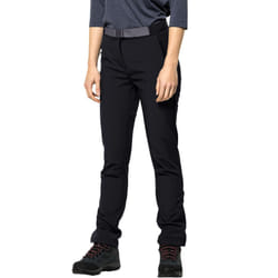 Jack Wolfskin Womens Stollberg Outdoor Warm Softshell Hiking Trousers - Black - 8, Black