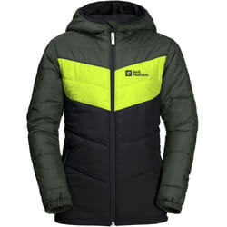 Jack Wolfskin Kids Three Hills Windproof Water Repellent Winter Jacket Coat - 3-4 Yrs, Phantom