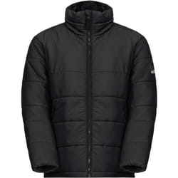 Jack Wolfskin Kids Spirit Insulated Warm Winter Padded High Collar Jacket Coat - 7-8 Yrs, Black
