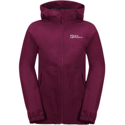 Jack Wolfskin Kids Stormy Point Waterproof Hooded Warm Winter Jacket Coat - 1.5-2 Yrs, Dark Ruby