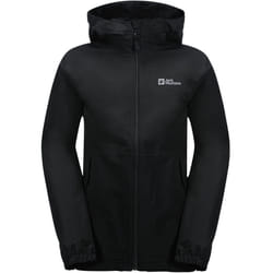 Jack Wolfskin Kids Stormy Point Waterproof Hooded Warm Winter Jacket Coat - 3-4 Yrs, Black