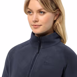 Jack Wolfskin Womens 2024 Moonrise Full Zip Warm Recycled Fleece Sweater - XS, Night Blue