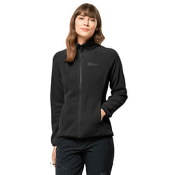 Jack Wolfskin Womens Moonrise Full Zip Warm Recycled Fleece Sweater - L, Black