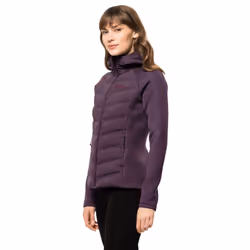 Jack Wolfskin Womens 2022 Tasman Down Hybrid Moisture Wicking Stretch Jacket - S, Grapevine