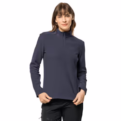 Jack Wolfskin Womens 2022 Taunus Half Zip Lightweight Fleece Pullover Sweater - XS, Graphite