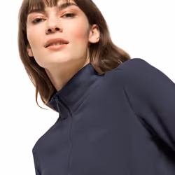 Jack Wolfskin Womens 2022 Taunus Half Zip Lightweight Fleece Pullover Sweater - XS, Graphite