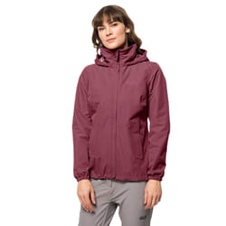 Jack Wolfskin Womens Stormy Point 2L Windproof Waterproof Jacket - S, Sangria Red