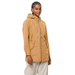 Jack Wolfskin Womens Dakar Parka Lightweight Waterproof Windproof Jacket - S, Honey Yellow