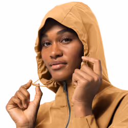 Jack Wolfskin Womens Dakar Parka Lightweight Waterproof Windproof Jacket - S, Honey Yellow
