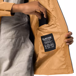Jack Wolfskin Womens Dakar Parka Lightweight Waterproof Windproof Jacket - S, Honey Yellow