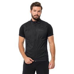 Jack Wolfskin Mens Prelight Alpha Insulated Breathable Vest Gilet - M, Black