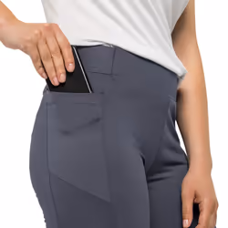 Jack Wolfskin Womens Berntal Moisture Wicking Quick Drying Leggings - S, Dolphin
