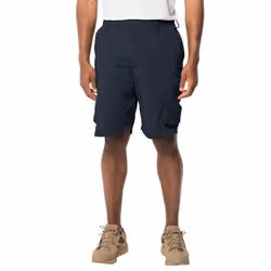 Jack Wolfskin Mens Kalahari Wicking Quick Drying Cargo Shorts - S, Night Blue