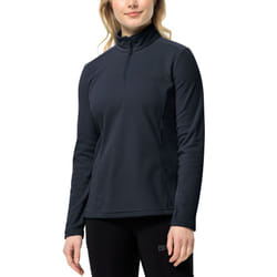 Jack Wolfskin Womens Taunus Half Zip Outdoor Warm Winter Pullover Fleece - L, Night Blue
