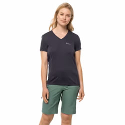 Jack Wolfskin Womens Crosstrail Moisture Wicking Quick Drying T-Shirt - S, Graphite