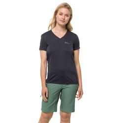 Jack Wolfskin Womens Crosstrail Moisture Wicking Quick Drying T-Shirt - S, Graphite