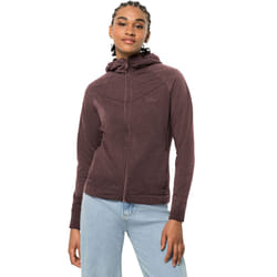 Jack Wolfskin Waldsee Full Zip Hoody Sweatshirt Hoodie Jacket - Boysenberry - XL, Boysenberry
