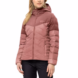 Jack Wolfskin Womens Tundra Down Water Repellent Softshell Jacket Coat - S, Blush Powder