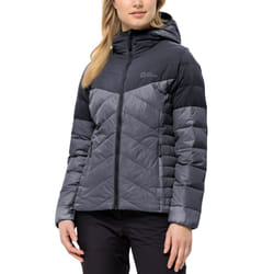 Jack Wolfskin Womens Tundra Down Water Repellent Softshell Jacket Coat - L, Dolphin