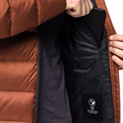 Jack Wolfskin Mens Nebelhorn Down Padded Windproof Jacket Coat - Carmine