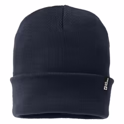Jack Wolfskin Unisex Rib Knit Acrylic One Size Simple Winter Beanie Hat