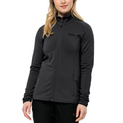 Jack Wolfskin Womens Baisleberg Full Zip Stretch Fleece Jacket - S, Black
