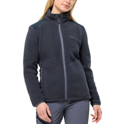 Jack Wolfskin Womens Kammweg Pile Full Zip High Neck Fleece Jacket - S, Graphite