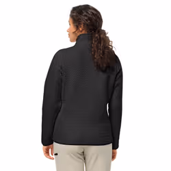 Jack Wolfskin Womens High Curl Fleece Cosy Soft Feel Comfort Jacket - XS, Black