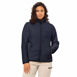Jack Wolfskin Womens High Curl Fleece Cosy Soft Feel Comfort Jacket - XS, Night Blue