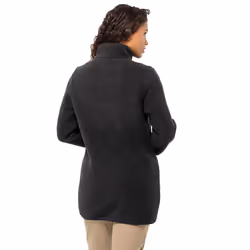 Jack Wolfskin Womens High Curl Soft Feel Breathable Fleece Coat Jacket - S, Black