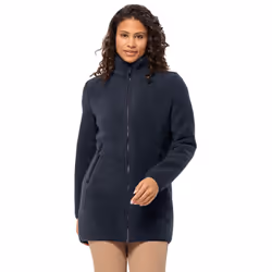 Jack Wolfskin Womens High Curl Soft Feel Breathable Fleece Coat Jacket - S, Night Blue