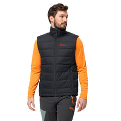 Jack Wolfskin Mens Ather Down Insulated Lightweight Classic Vest Gilet - L, Phantom
