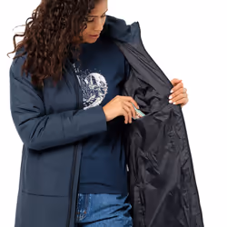 Jack Wolfskin Womens Deutzer Insulated Breathable Warm Winter Jacket - XL, Night Blue