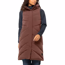 Jack Wolfskin Womens Marienplatz Padded Water Repellent Bodywarmer Gilet - M, Wild Ginger