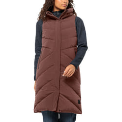 Jack Wolfskin Womens Marienplatz Padded Water Repellent Bodywarmer Gilet - M, Wild Ginger
