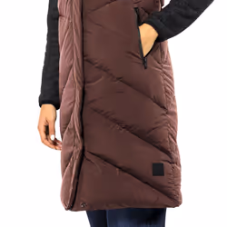 Jack Wolfskin Womens Marienplatz Padded Water Repellent Bodywarmer Gilet - M, Wild Ginger