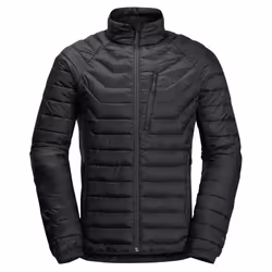 Jack Wolfskin Mens Routeburn Pro Insulated Windproof Stretch Panel Jacket - S, Black