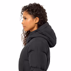 Jack Wolfskin Womens Frozen Lake Water-Repellent Windproof Jacket - M, Black