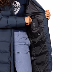 Jack Wolfskin Womens Frozen Palace Windproof Water Repellent Jacket - XL, Night Blue