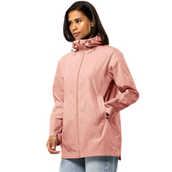 Jack Wolfskin Womens Desert Wind Hooded Windproof Jacket Coat - Rose Dawn - S, Rose Dawn