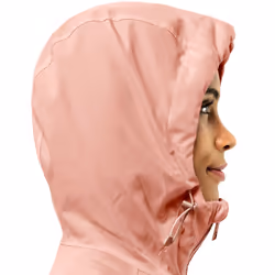 Jack Wolfskin Womens Desert Wind Hooded Windproof Jacket Coat - Rose Dawn - S, Rose Dawn